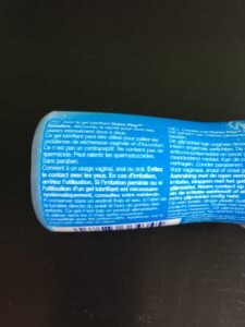Photo des informations sur l'emballage du Durex Play Sensitive